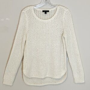 Ann Taylor (size M) Mohair Blend Soft Knit Cream Sweater